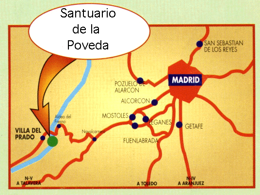 Mapa Santuario Poveda