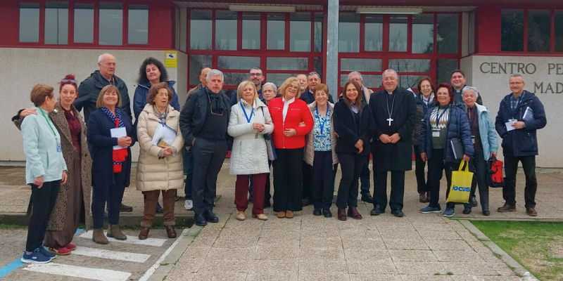 El obispo de Getafe visita a los internos de la cárcel de Valdemoro