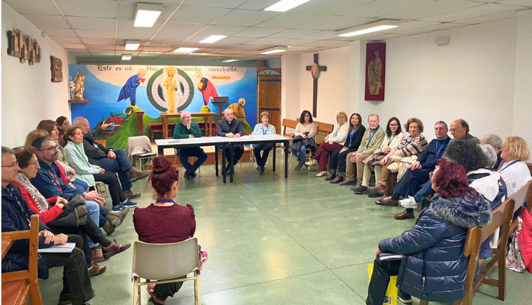 El obispo de Getafe visita a los internos de la cárcel de Valdemoro en la diócesis de Getafe